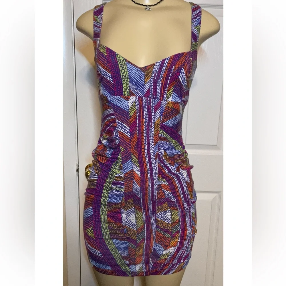 Dolce Vita Multicolored tight dress - Picture 1 of 6